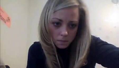 Gorgeous American girl masturbates with a vibrator