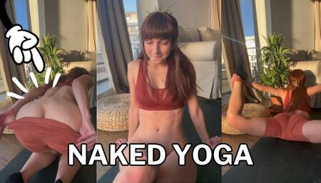 Muscle Girl Suddenly UNDRESSES While Doing YOGA (MASTERPIECE)