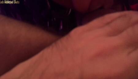 POV Girl with Small Tits Blowjob and Ass Licking