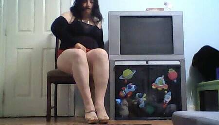 TV CD Having Fun and Masturbating for a Video