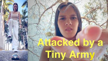 Attacked by a Tiny Army (Latina Giantess Andrea) 720