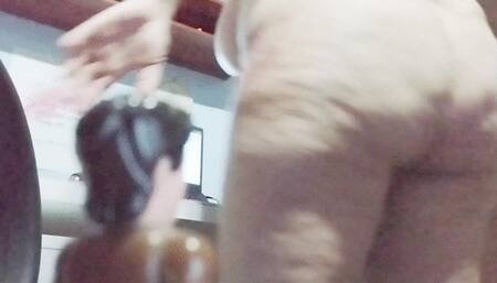 Giantess sits on you