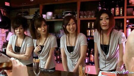 Swinger Sex Orgy with Petite Asian Teens in Japanese Club