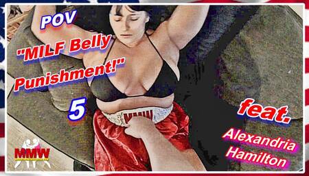 POV: MILF Belly Punishment! 5
