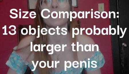 Size Comparison: 13 Objects Probably Larger than Your PENIS