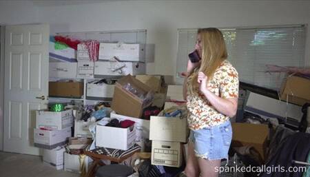 Snow Spanks Reyna In Costume Room