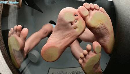 Two new Latina Mamis, crushing on glass - MP4