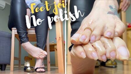 No polish Feet joi in English for you - Goddess Grazi