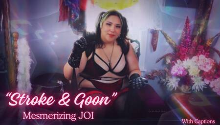 “Stroke & Goon” BBW Femdom Nova Starlust transforming gooner mesmerizing JOI with binaural beats and sfx (WITH cAPTIONS)