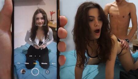 POV: STEPSISTER asks me to TAKE PHOTOS to make her boyfriend jealous but ends up FUCKING