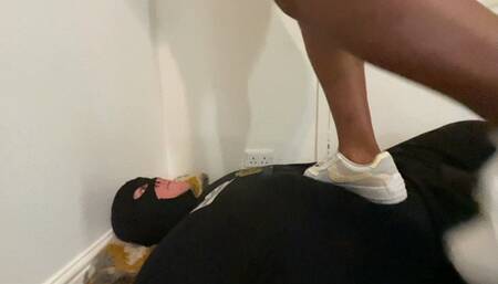 Ebony BBW Milf Sneaker Trample