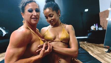 Double Domination facesitting and breast smothers