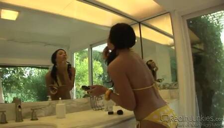 Teen fucks a pool boy