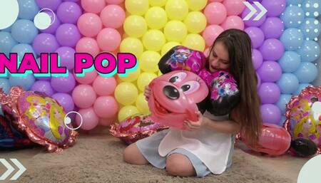 Alice's Madness: A Foil Balloon Destruction - 4K