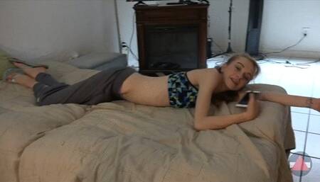 Grind fucking her sweat pants and panties