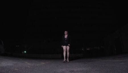 Mature Sissy CD on a Quick Outdoor Video for Fun