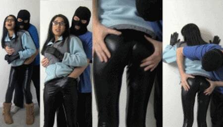 eRica is upset at the cost of a lift ticket! She gets a discount by letting the owner admire her shiny leather leggings