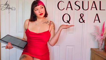 Casual Q&A with Mistress Arelia