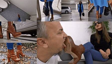 Extremely disgusting street dirt licked off my boots