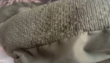 “Just laying under the cover and my foot freak keeps bothering me” I like it