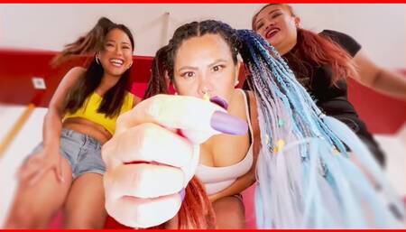 HUMILIATED by 3 Giant Asian Dommes