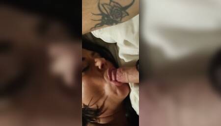 Sexy Cheating Wife Blowjob