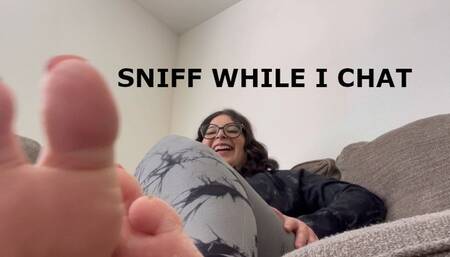 Sniff While I Chat - Princess Storm is too busy to pay any attention to you as long as you sit quietly while she talks to her friend on the phone in this sexy clip featuring dirty feet, stinky socks, smelly feet, and more