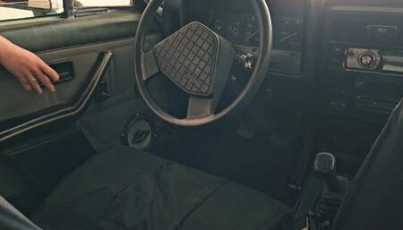 Cranking & Driving the Opala in a Muddy Road with Black High Heel Mules