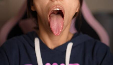 My really long tongue and sweety uvula fetish