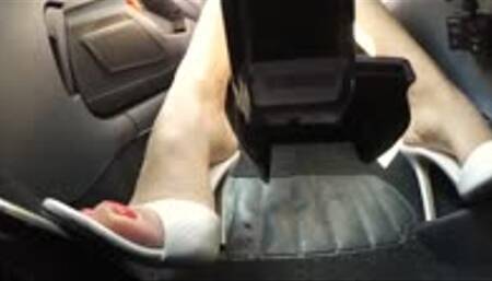 Sarah Steals Boyfriends Car - Arguement!! PEDAL CAM