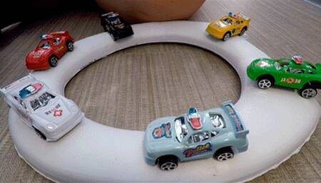 Dirty Game with Toy Cars