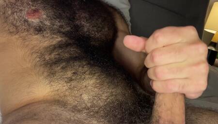 Hairy Straight Boy Masturbates After Nap with Huge Load