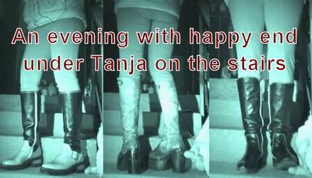 Hard session with happy end on the staircase under Tanja's boots - VD 08