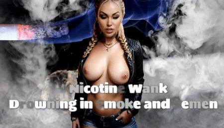 Nicotine Wank in Smoke and Semen
