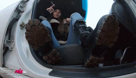 He licked all the mud off our boots