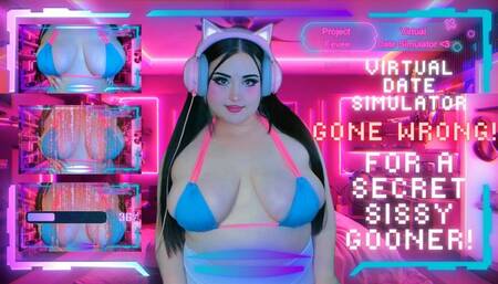 Virtual Date Simulator Gone Wrong for a Secret Sissy Gooner! (1080 MP4)