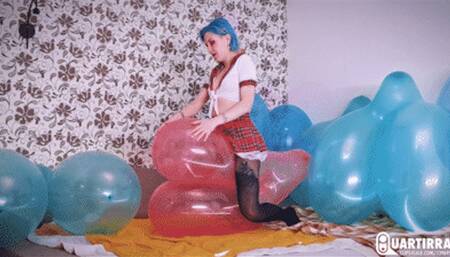 Q935 Stashia sedictively rides and pops many tight RX Boobs - 480p