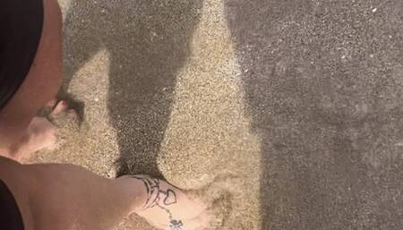 Barefoot in the sand