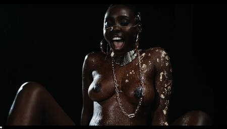 REAL LIFE VORE - Black Goddess squirt over Veronica Leal and swallow her