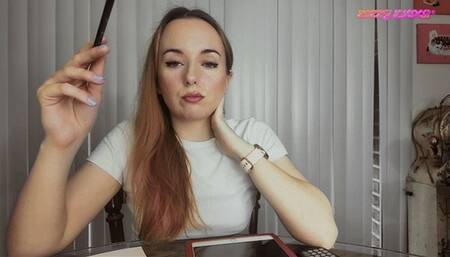 Sweaty Cheerleader Wrecks A Tiny-Dicked Nerd POV