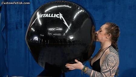 Jaiden Inflates 48-inch Metallica Beach Ball by Mouth HD (1920x1080)