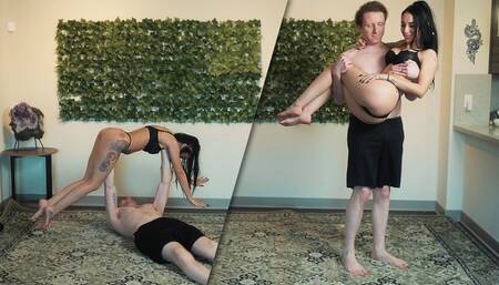 Lingerie Lift And Carry Workout (4k)