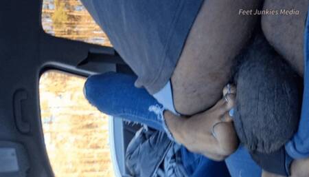 Karma's Virgin Soles 1st Car Feet Worship N Foot Job