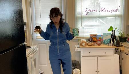 Accidentally peeing my pants while pouring myself coffee