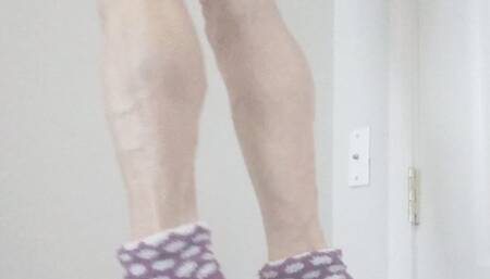 Unicorn sock calf raises