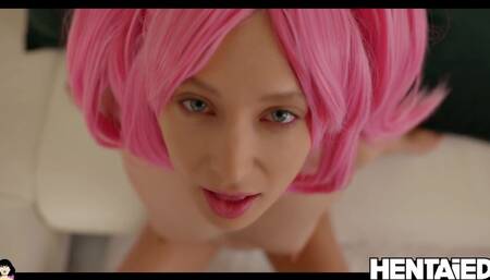 HENTAIED - Cute loves to fuck & squirt intensively by Talia Mint