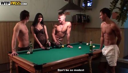 Hardcore porno video in the sauna