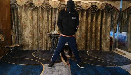 LUNA223_Petgirl Mina who loves the drill, meets Mickey who likes to slap and ponyplay