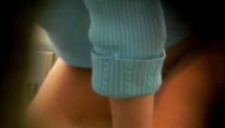 wet pee spot in panties