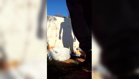 showing her pee spot on slip